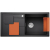 BLANCO SITY XL 6 S Silgranit PuraDur Antracyt prawa, InFino, z akcesoriami orange