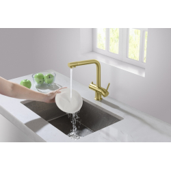 Crystal - mosiądz antyczny bateria 4 drożna