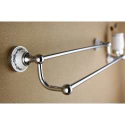 Wieszak na ręczniki podwójny    NIKOLAS   NIK-57022