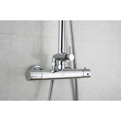 Zestaw termostatyczny kabinowo-prysznicowy natynkowy  TERMO TER-ZKPN.400C