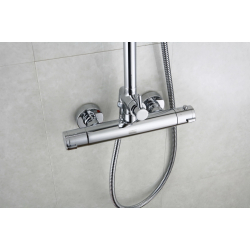 Zestaw termostatyczny kabinowo-prysznicowy natynkowy  TERMO TER-ZKPN.400C