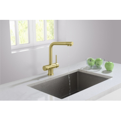 Crystal - mosiądz antyczny bateria 4 drożna