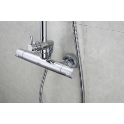 Zestaw termostatyczny kabinowo-prysznicowy natynkowy  TERMO TER-ZKPN.400C