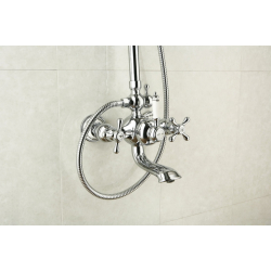 Zestaw wannowo-prysznicowy natynkowy   NIKOLAS NIK-ZWPN.500C