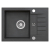 AMARO 30 Zlewozmywak granital kolor czarny 91, z syfonem POP-UP
