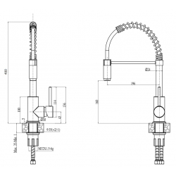 HELIX bateria kuchenna chrom