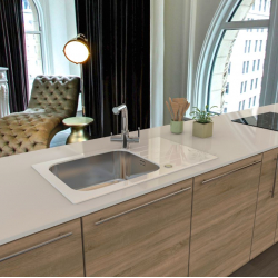 GLASSIX 40 PUSH UP 860x500mm satyna - biały