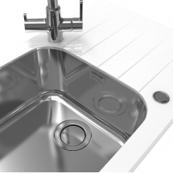 GLASSIX 40 PUSH UP 860x500mm satyna - biały