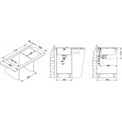 ALVEUS PURE 40 zlewozmywak stalowy prawy