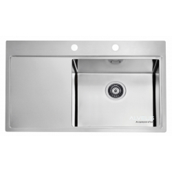 ALVEUS PURE 50 zlewozmywak stalowy prawy