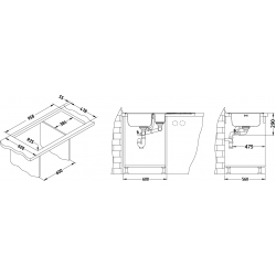 ALVEUS LINE MAXIM 10 zlewozmywak stalowy satynowy