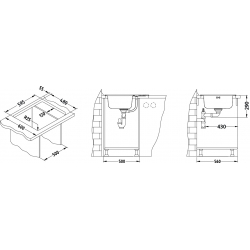 ALVEUS LINE MAXIM 60 zlewozmywak stalowy satynowy