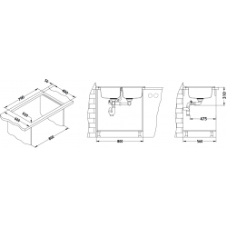 ALVEUS ELEGANT 40 zlewozmywak stalowy satynowy