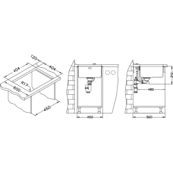 ALVEUS KOMBINO 30 zlewozmywak stalowy satynowy podwieszany