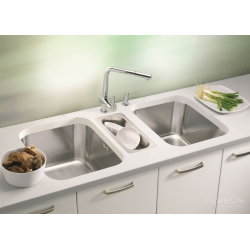 ALVEUS VARIANT 10 zlewozmywak stalowy satynowy podwieszany