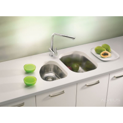 ALVEUS VARIANT 20 zlewozmywak stalowy satynowy podwieszany