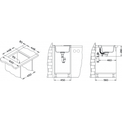 ALVEUS NIAGARA 20 zlewozmywak granitowy biały