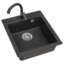 ALVEUS Boogie 20 zlewozmywak granitowy czarny
