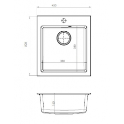ALVEUS Boogie 20 zlewozmywak granitowy beżowy
