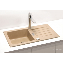 ALVEUS NIAGARA 30 zlewozmywak granitowy biały