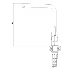 ALVEUS SELMA bateria kuchenna czarny 91 + chrom