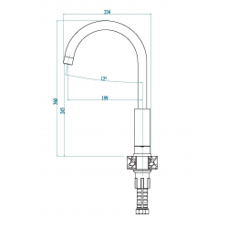 ALVEUS SANTO bateria kuchenna czarny 91