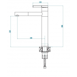 ALVEUS ZINA bateria kuchenna twiglight + chrom