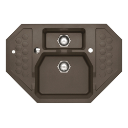 ALVEUS SENSUAL 60 zlewozmywak granitowy chocolate