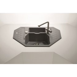 ALVEUS SENSUAL 60 zlewozmywak granitowy steel