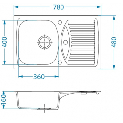 ALVEUS RECORD 30 zlewozmywak granitowy czarny