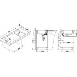 ALVEUS RECORD 30 zlewozmywak granitowy beżowy
