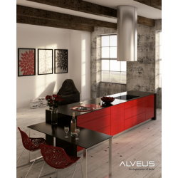 ALVEUS WAVE 10 zlewozmywak szklany biały odwracalny