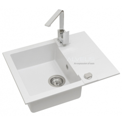 ALVEUS ROCK 30 zlewozmywak granitowy biały