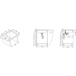 ALVEUS MORE 10 zlewozmywak stalowy satyna