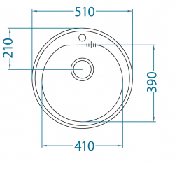 ALVEUS MONARCH FORM 30 zlewozmywak stalowy brąz