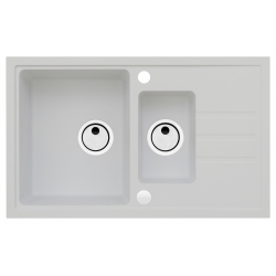 ALVEUS Zlewozmywak granitowy INTERMEZZO 70 biały