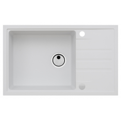 ALVEUS Zlewozmywak granitowy INTERMEZZO 130 biały
