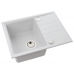 ALVEUS Zlewozmywak granitowy INTERMEZZO 30 biały