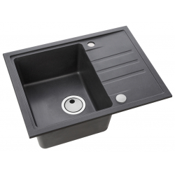 ALVEUS Zlewozmywak granitowy INTERMEZZO 30 czarny