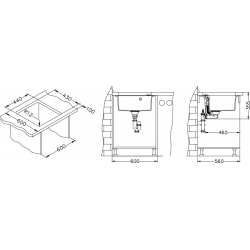 ALVEUS FORMIC 20 zlewozmywak granitowy beton