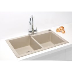 ALVEUS ROCK 90 zlewozmywak granitowy biały