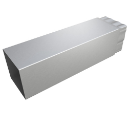 ALVEUS Rura krótka inox