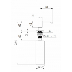 ALVEUS CALLAS dozownik chrom
