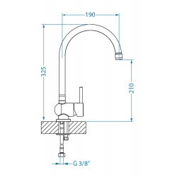 ALVEUS ARC 10 bateria kuchenna chrom