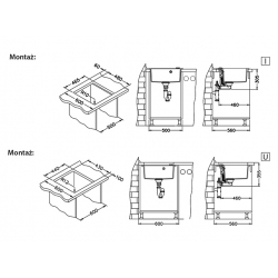 ALVEUS FORMIC 20 zlewozmywak granitowy beżowy