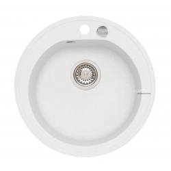 ALVEUS NIAGARA 10 POP-UP zlewozmywak granitowy biały