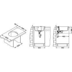 ALVEUS NIAGARA 10 POP-UP zlewozmywak granitowy czarny
