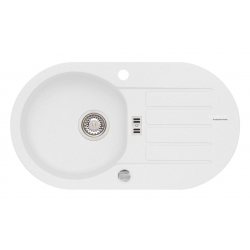 ALVEUS NIAGARA 40 zlewozmywak granitowy biały