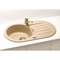 ALVEUS NIAGARA 40 zlewozmywak granitowy biały