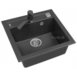 ALVEUS FORMIC 20 zlewozmywak granitowy czarny